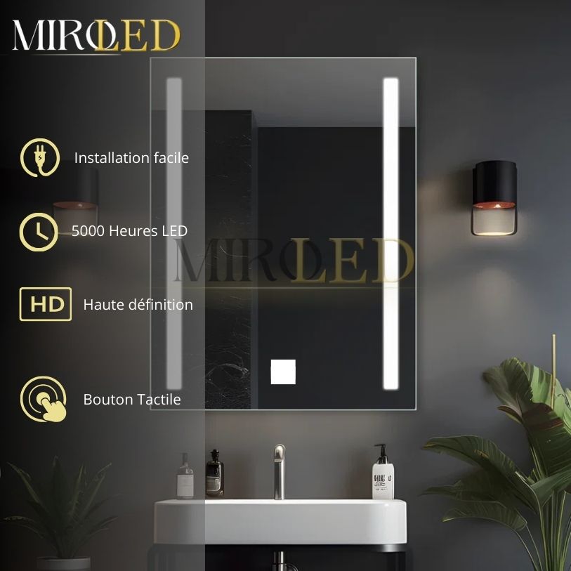 Miroir led salle de bain