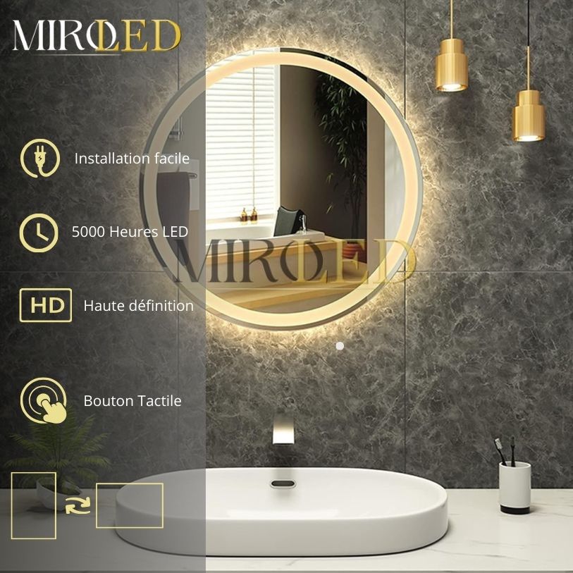 Miroir led salle de bain
