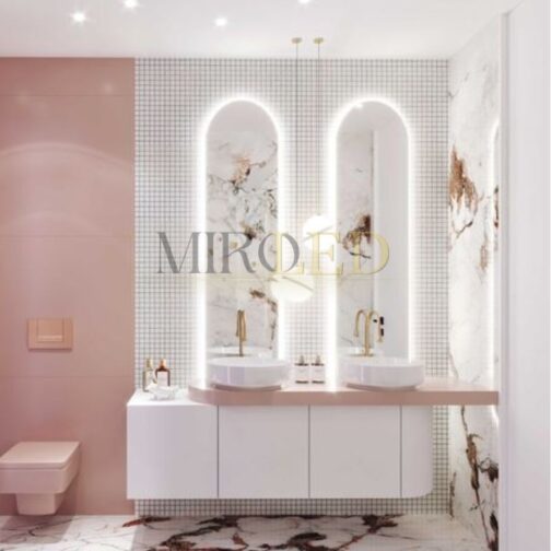 Miroir irrégulier salle de bain