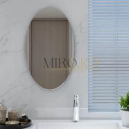 Miroir ovale salle de bain « RAYURE »