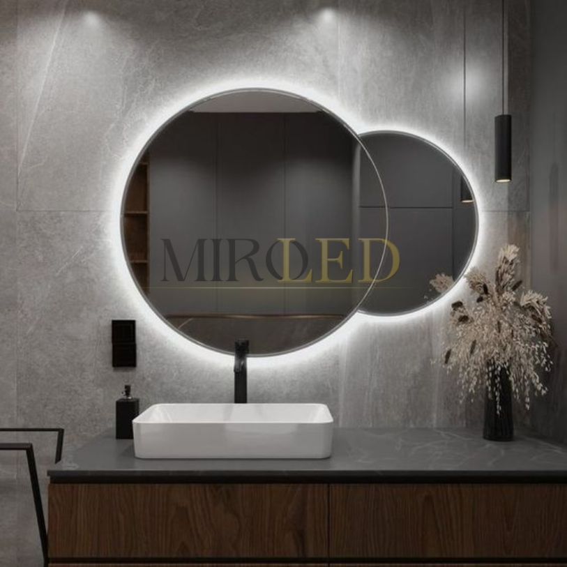 Miroir double cercle