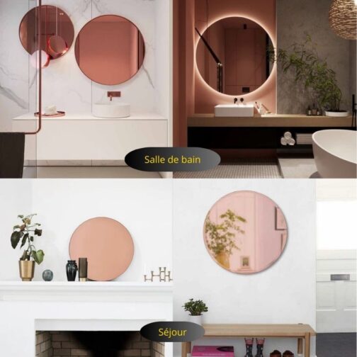 Miroir rose gold