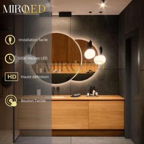 Miroir double cercle