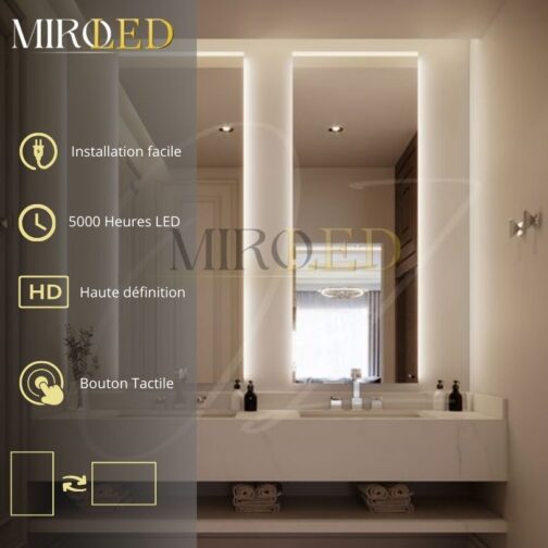 Miroir rectangulaire