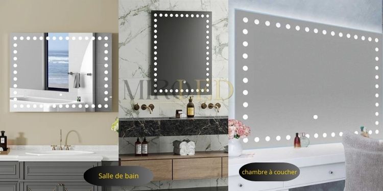 Miroir maquillage lumineux