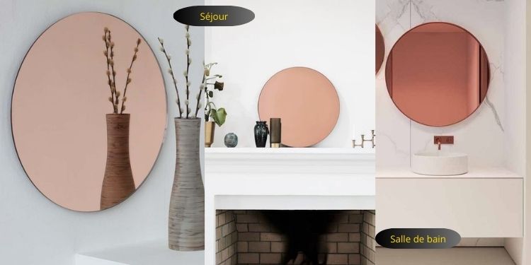 Miroir rose gold