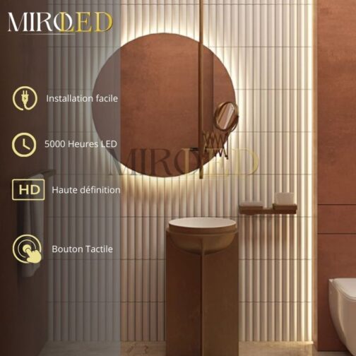 Miroir rose gold