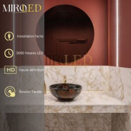 Miroir chic en rose gold « GLÂMOR »